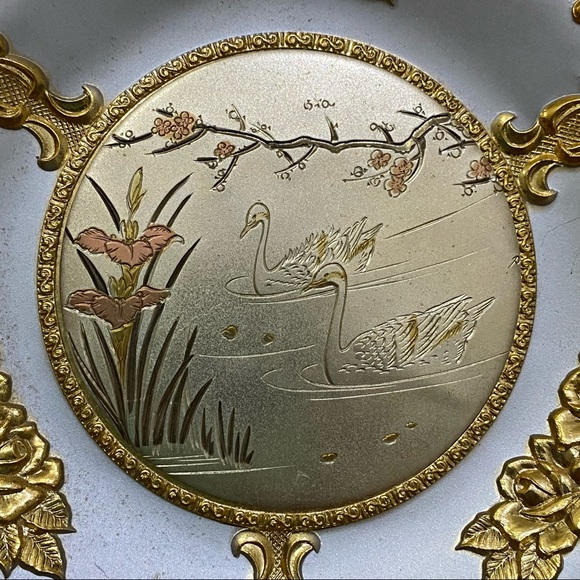 Vintage Chokin Art Japan 5” Musical Plate plays Memory - Picture 14 of 14